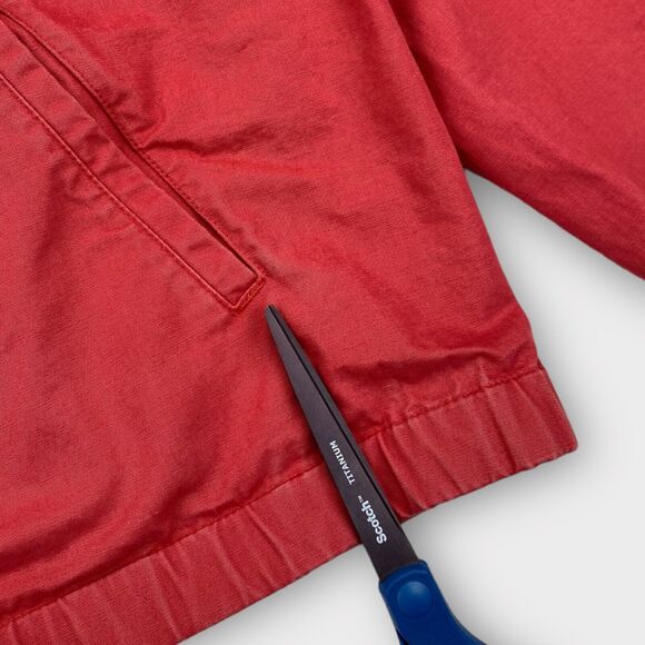 VINTAGE Polo Ralph Lauren Jacket Mens Extra Large Red Bomber Full Zip Canvas - Picture 13 of 16